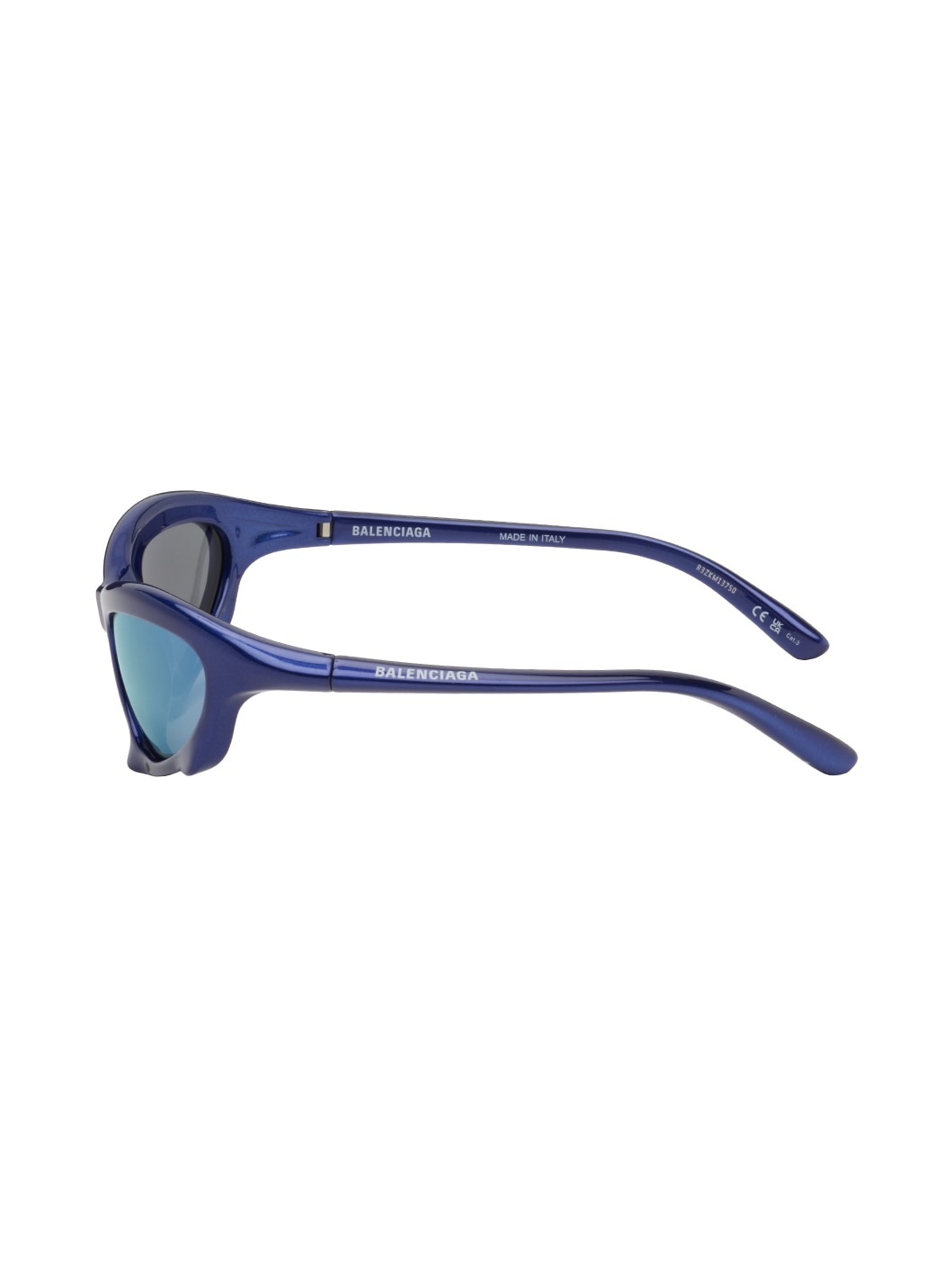 Blue Bat Rectangle Sunglasses - 3