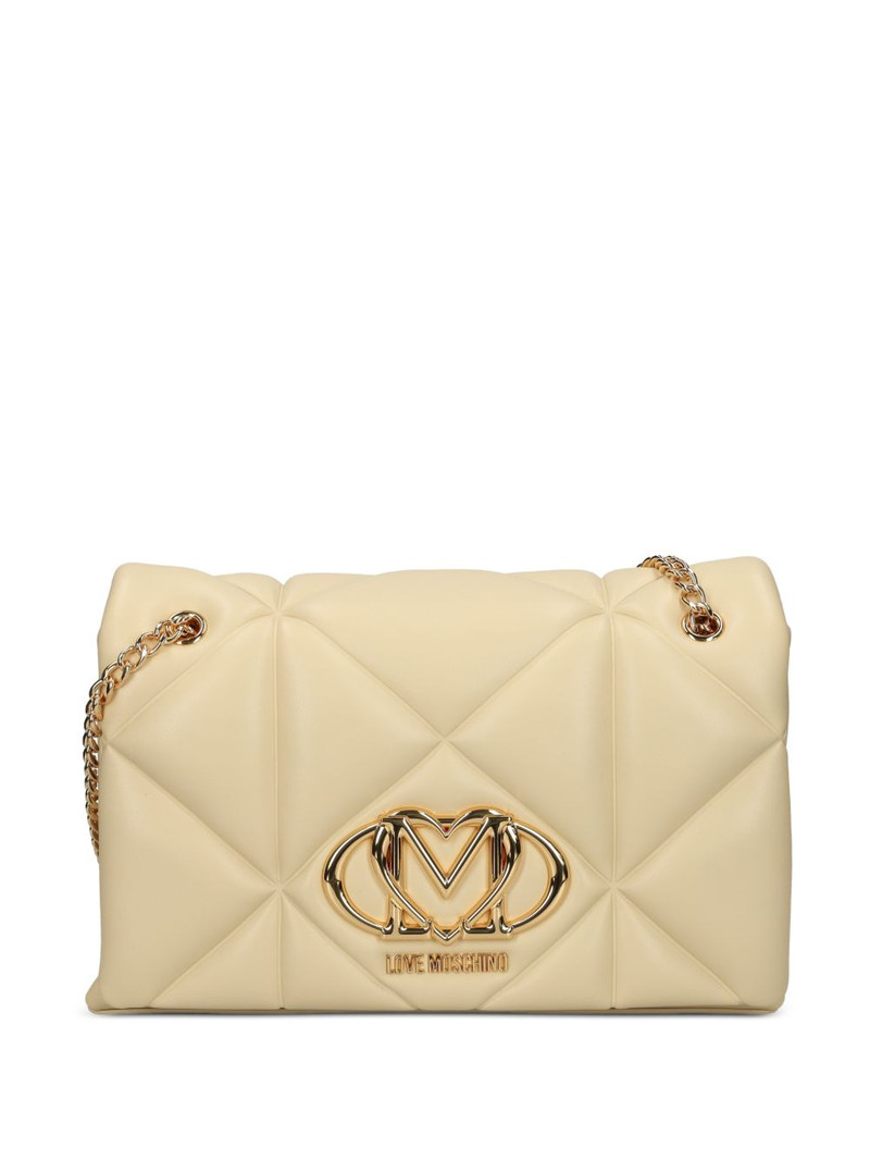 diamond-quilted shoulder bag 1