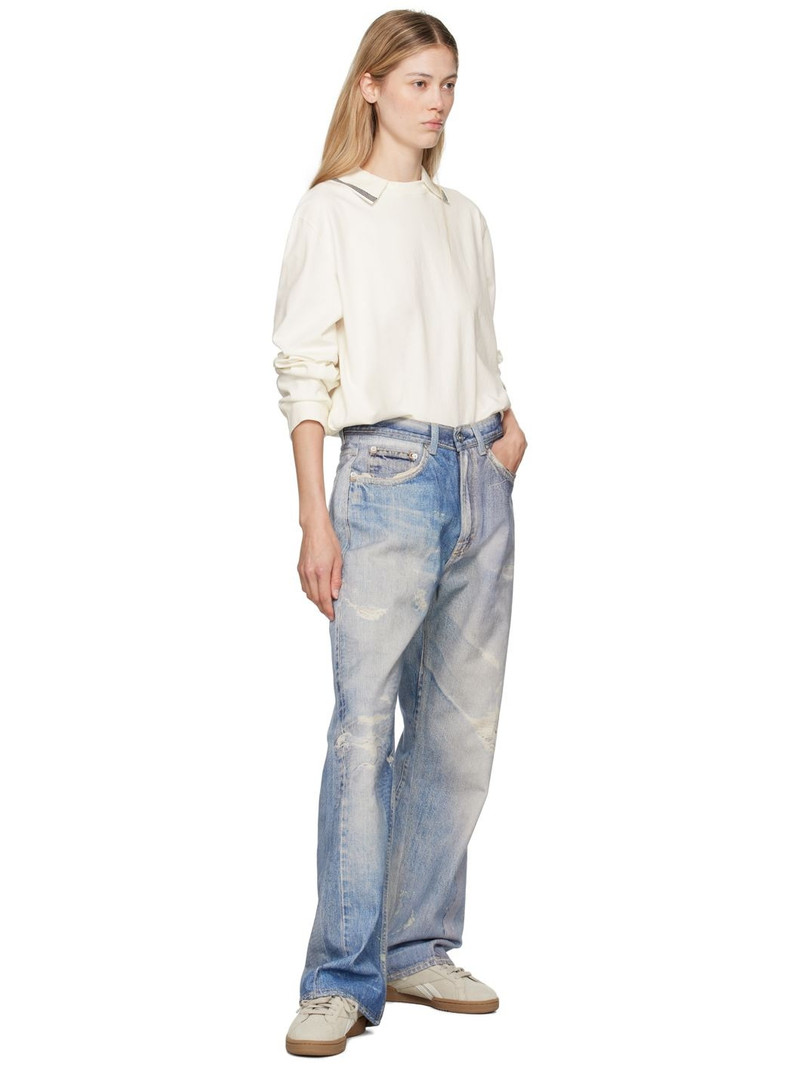 Reebok Beige & White Club C Grounds UK Sneakers outlook