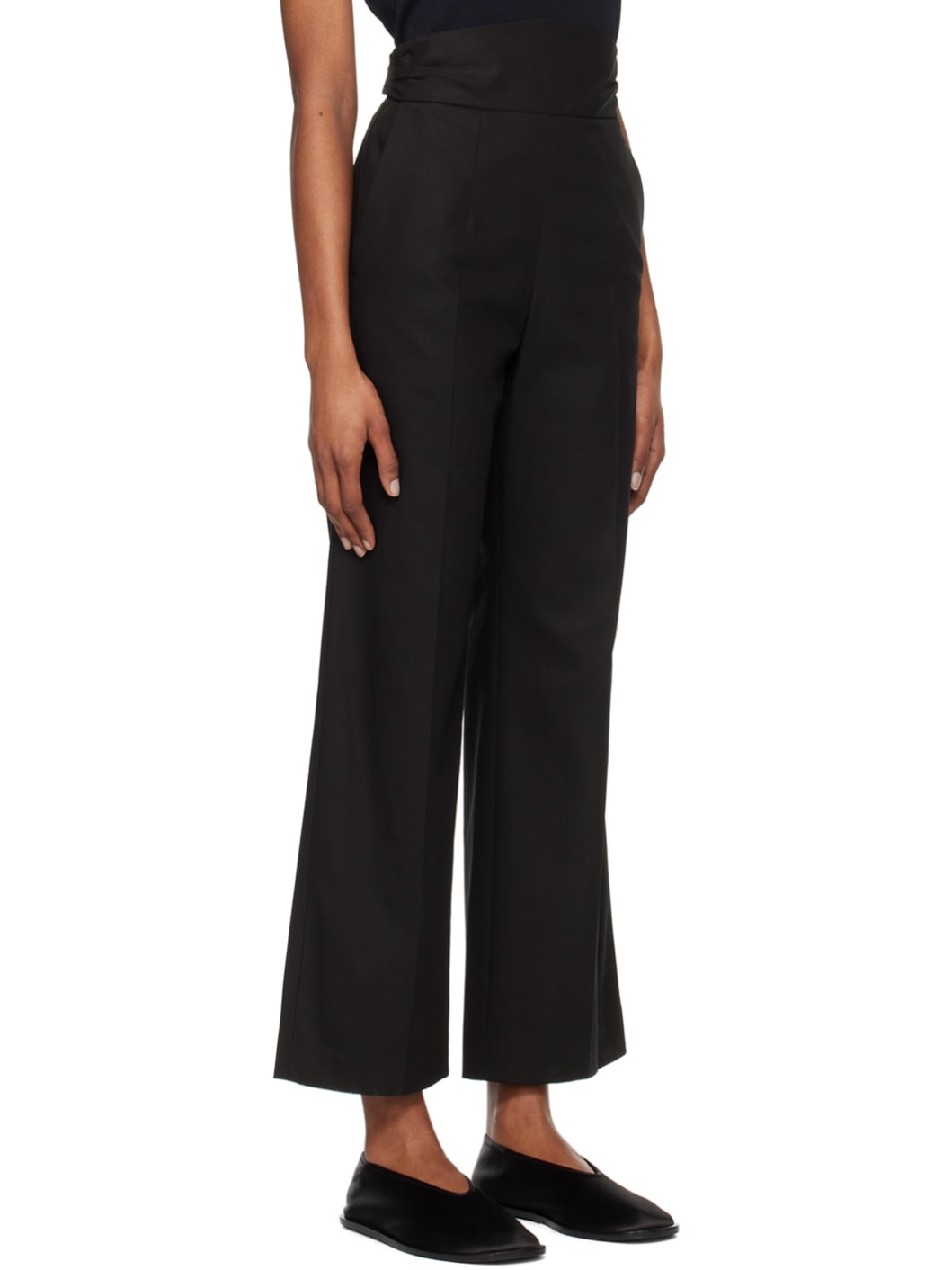 Black Back String Trousers - 2