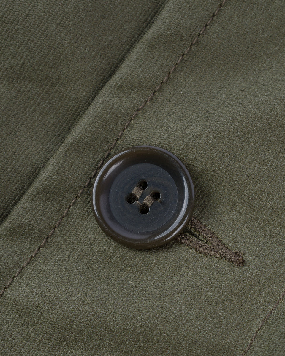 IHM-37-GRN Oiled Whipcord N1 Deck Jacket - Army Green - 14