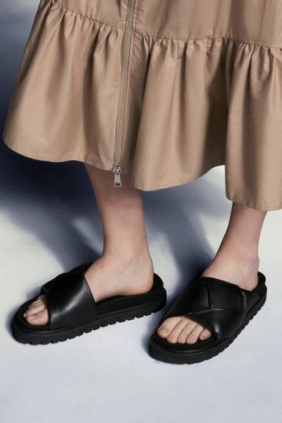 Moncler Fantine Leather Sandals outlook