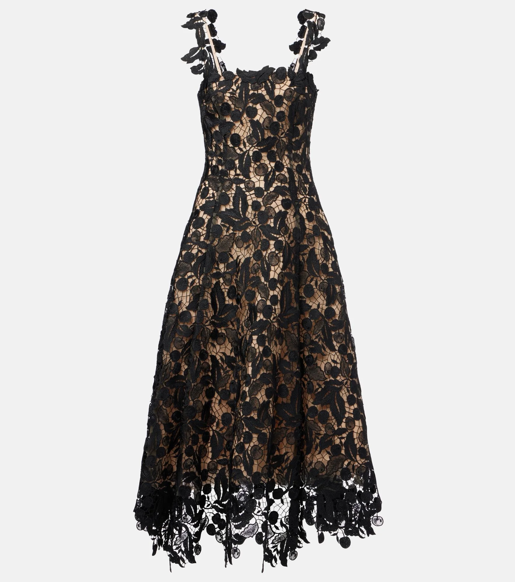 Lace guipure cocktail dress - 1