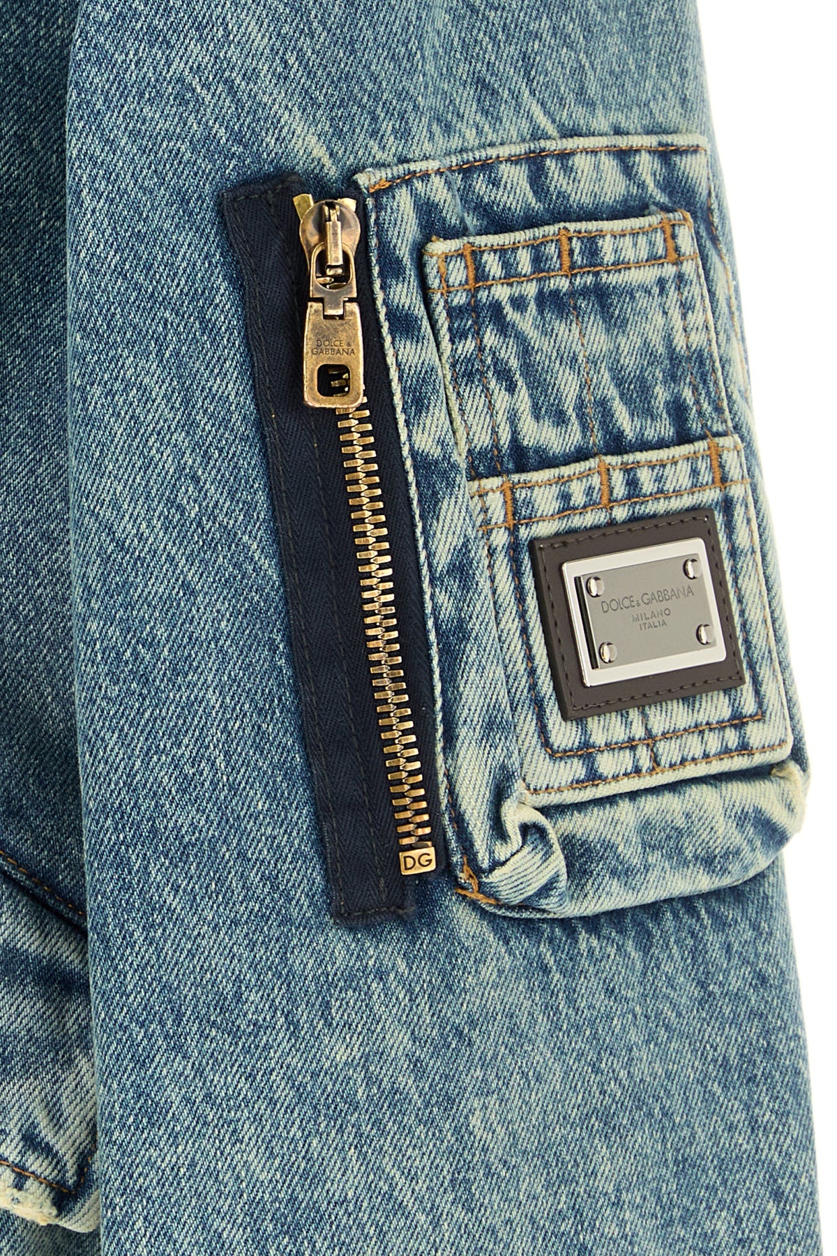 Denim bomber jacket - 5