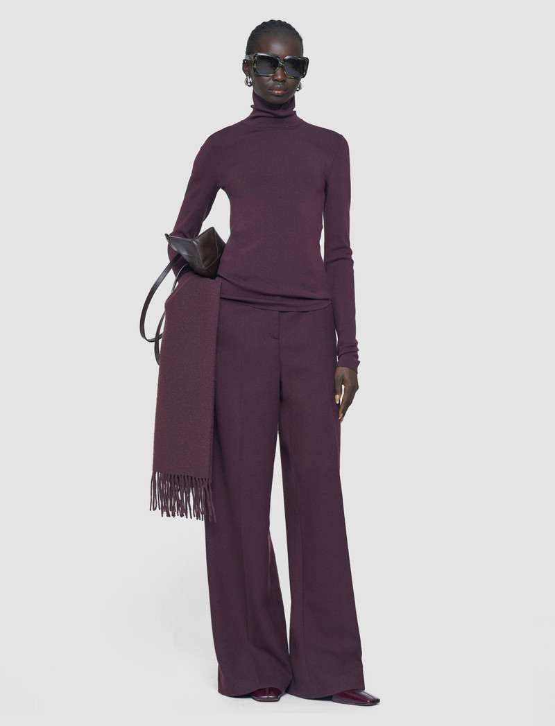 JOSEPH Silk Stretch High Neck Top outlook