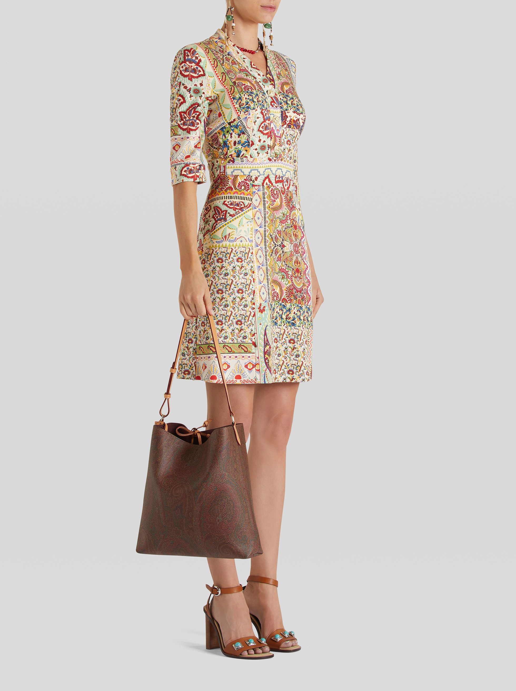 PAISLEY SHOPPING BAG WITH SHOULDER STRAP - 2