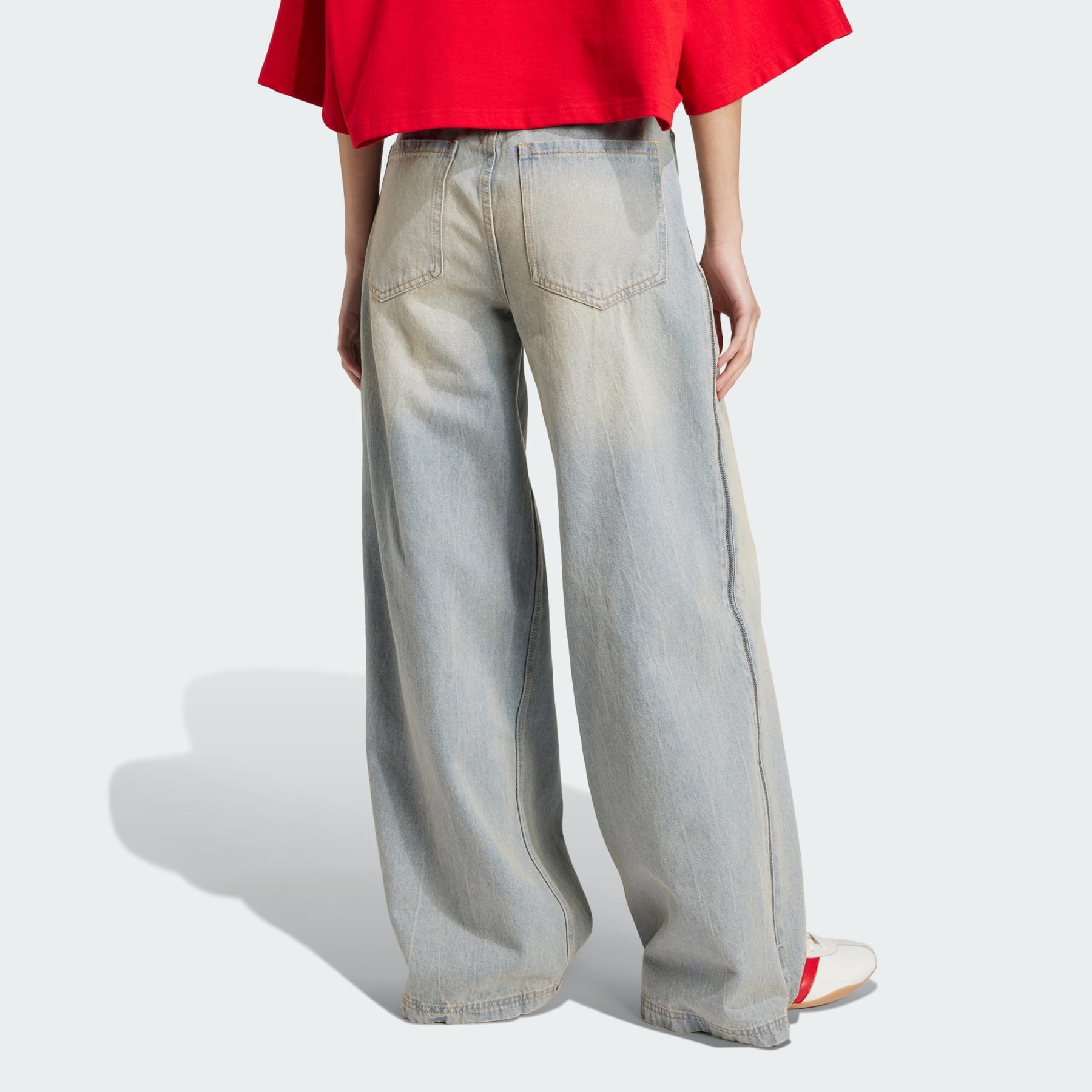 Adilenium Season 3 Zip Washed Denim Pants - 3