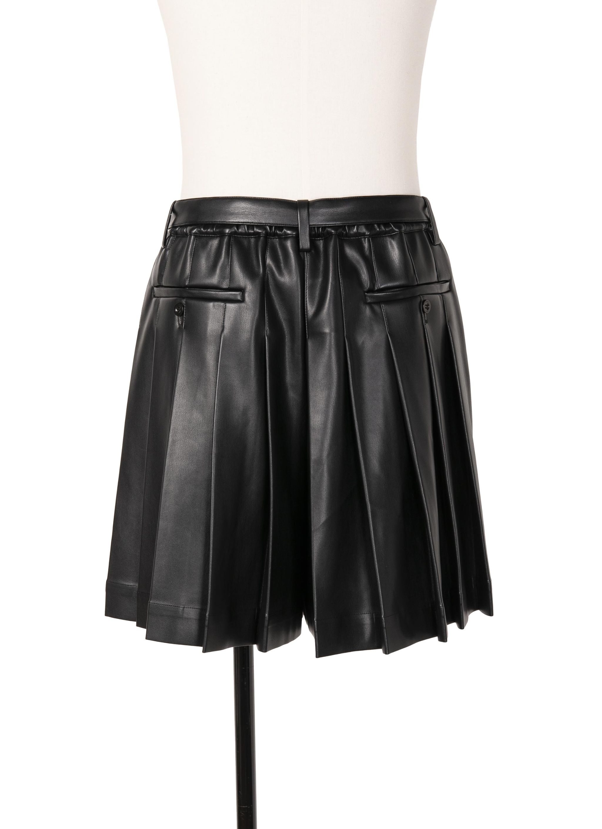 Faux Leather Shorts - 4
