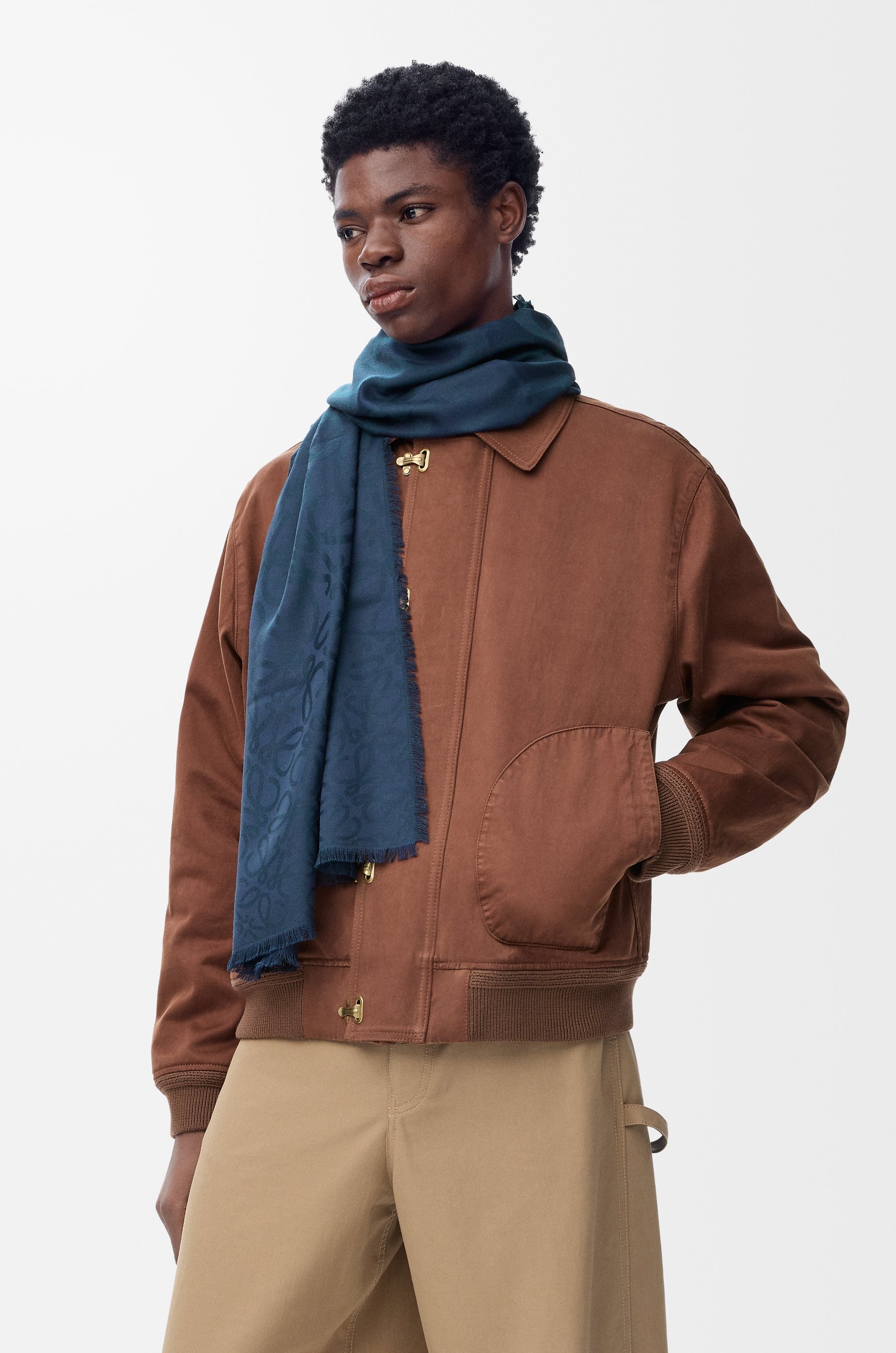 Scarf in silk and wool - 2