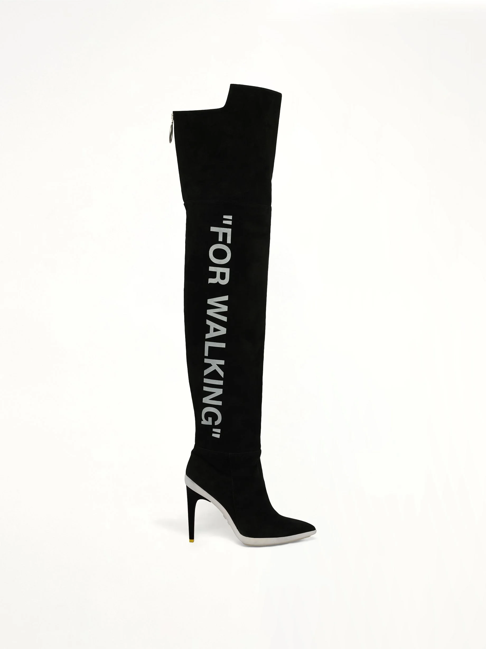 Walking High Boot in Black - 1