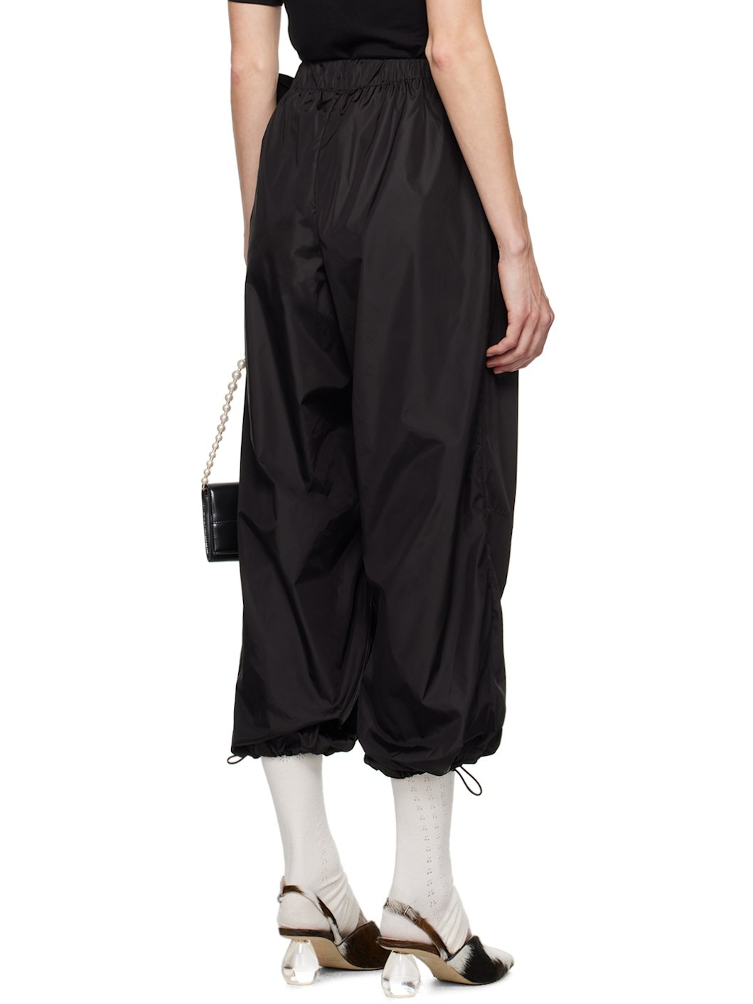 Black Bow Track Pants - 3