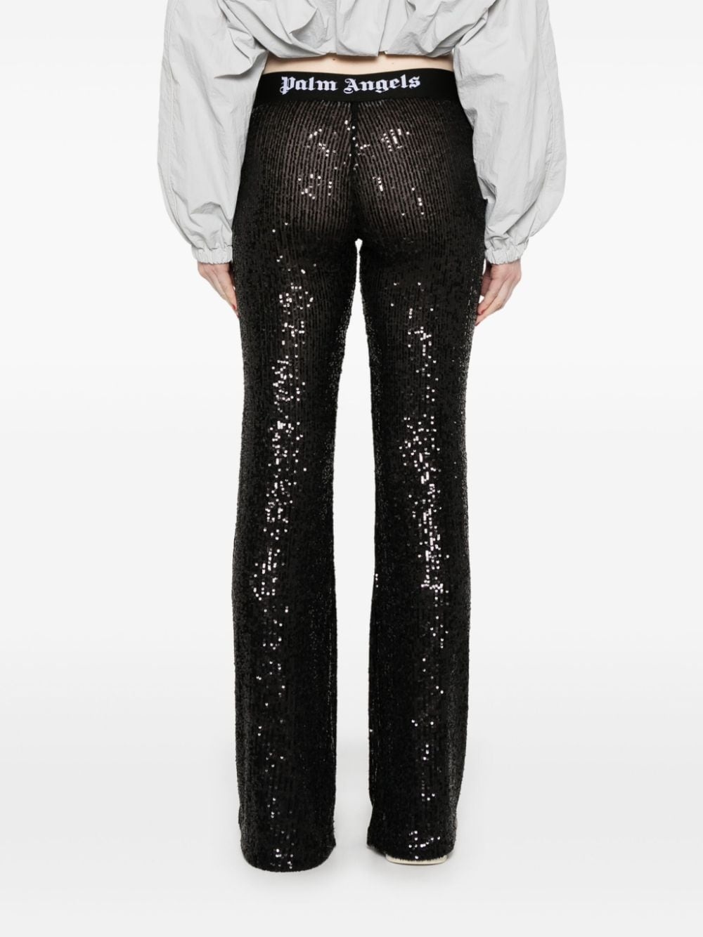 logo-tape trousers - 4