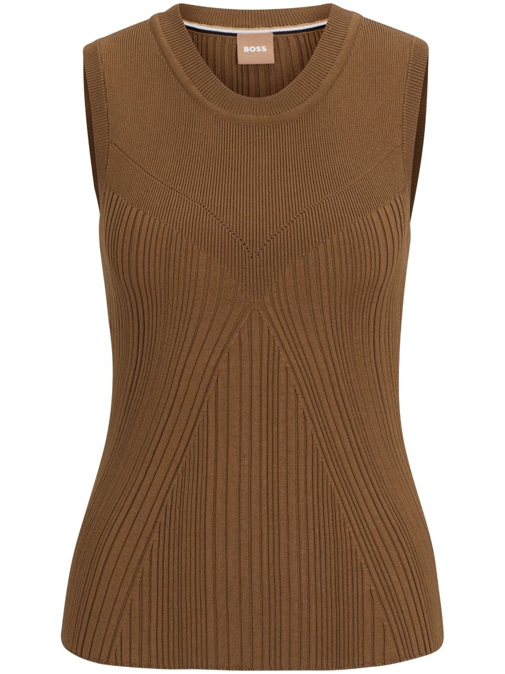 ribbed-knit tank top - 1