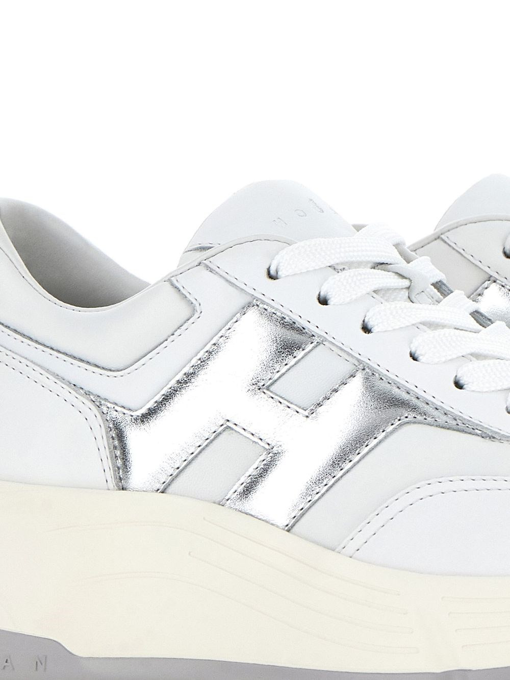 Hi-Fi leather sneakers - 4