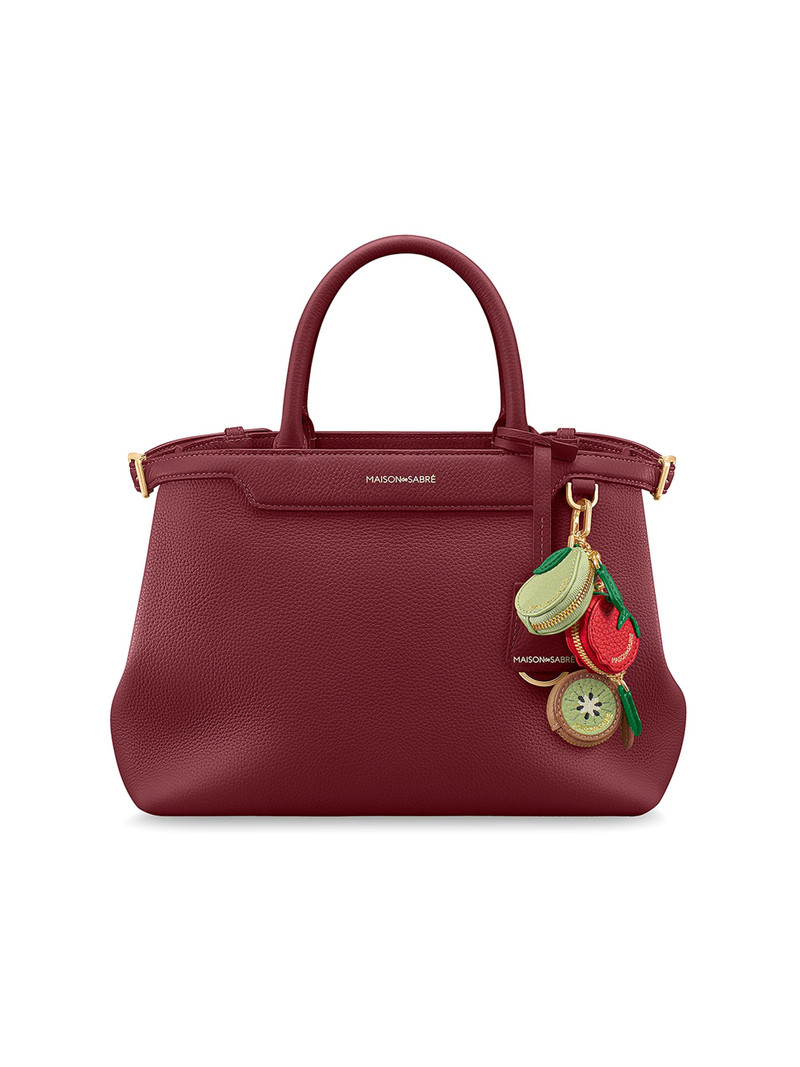 Women's The Medium Palais Top Handle Bag - Plum Red 7