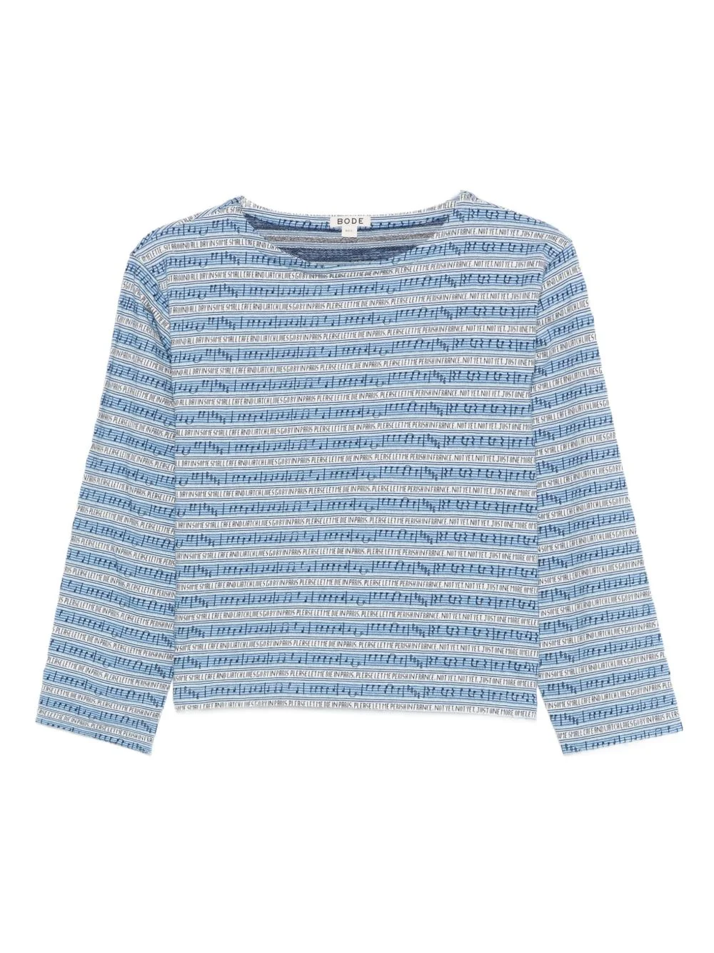 boat-neck blouse - 1