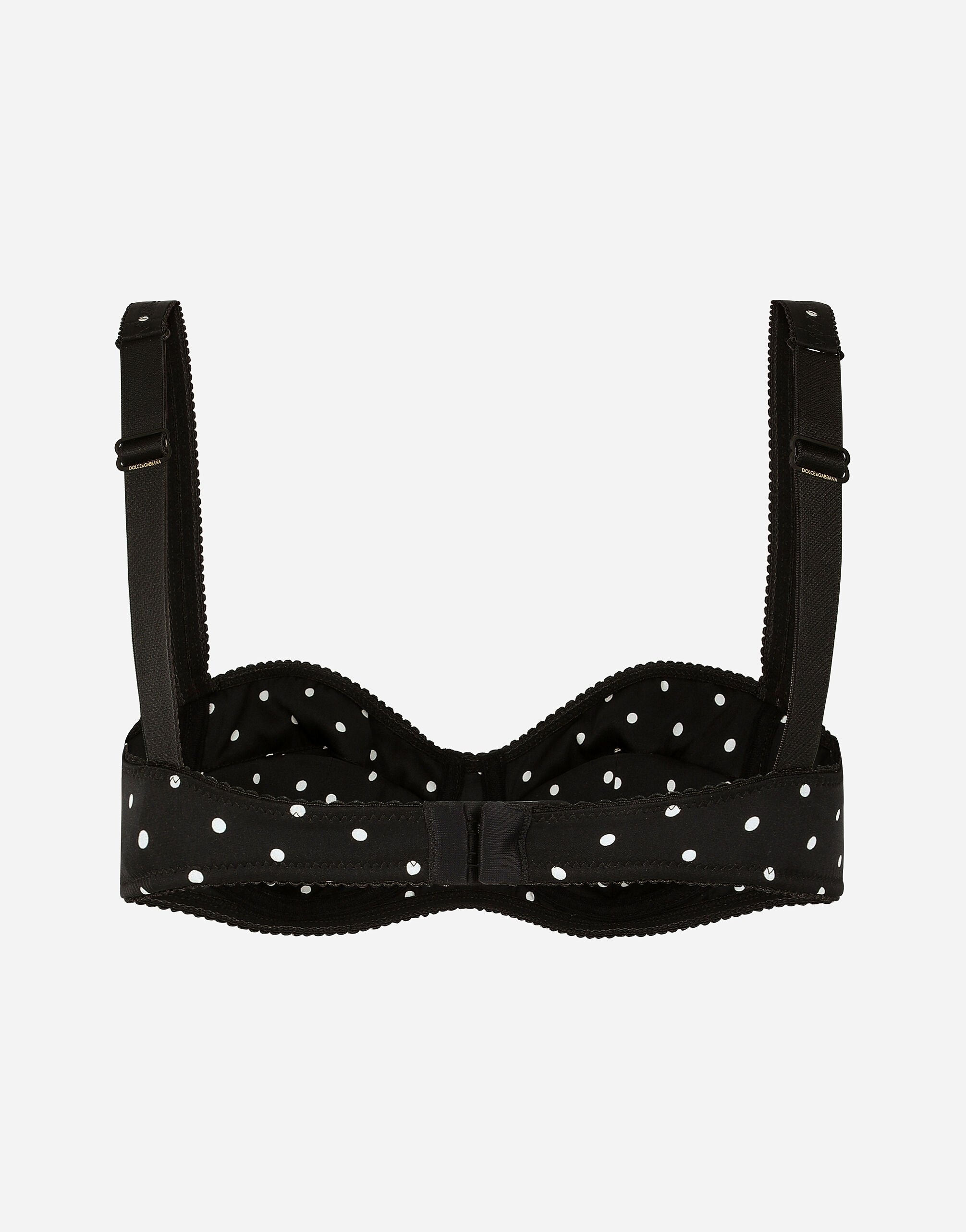 Polka-dot balconette bra - 2