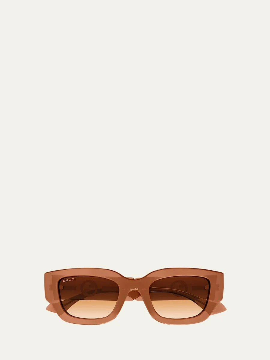 GG Logo Plastic Butterfly Sunglasses - 1