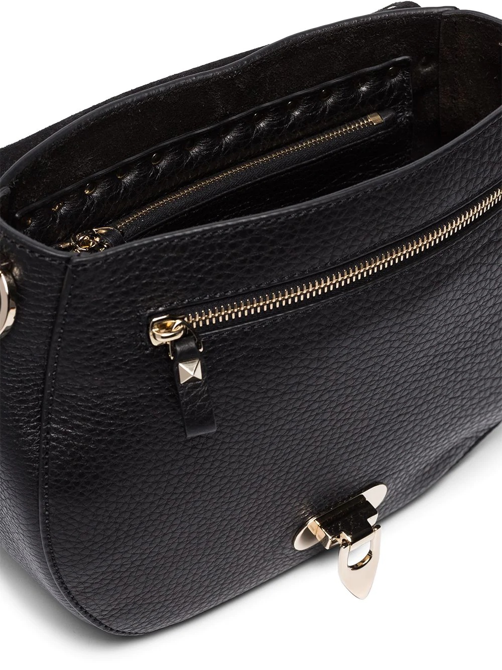 Rockstud leather shoulder bag - 5