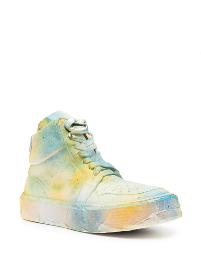 Guidi spray-effect high-top sneakers outlook