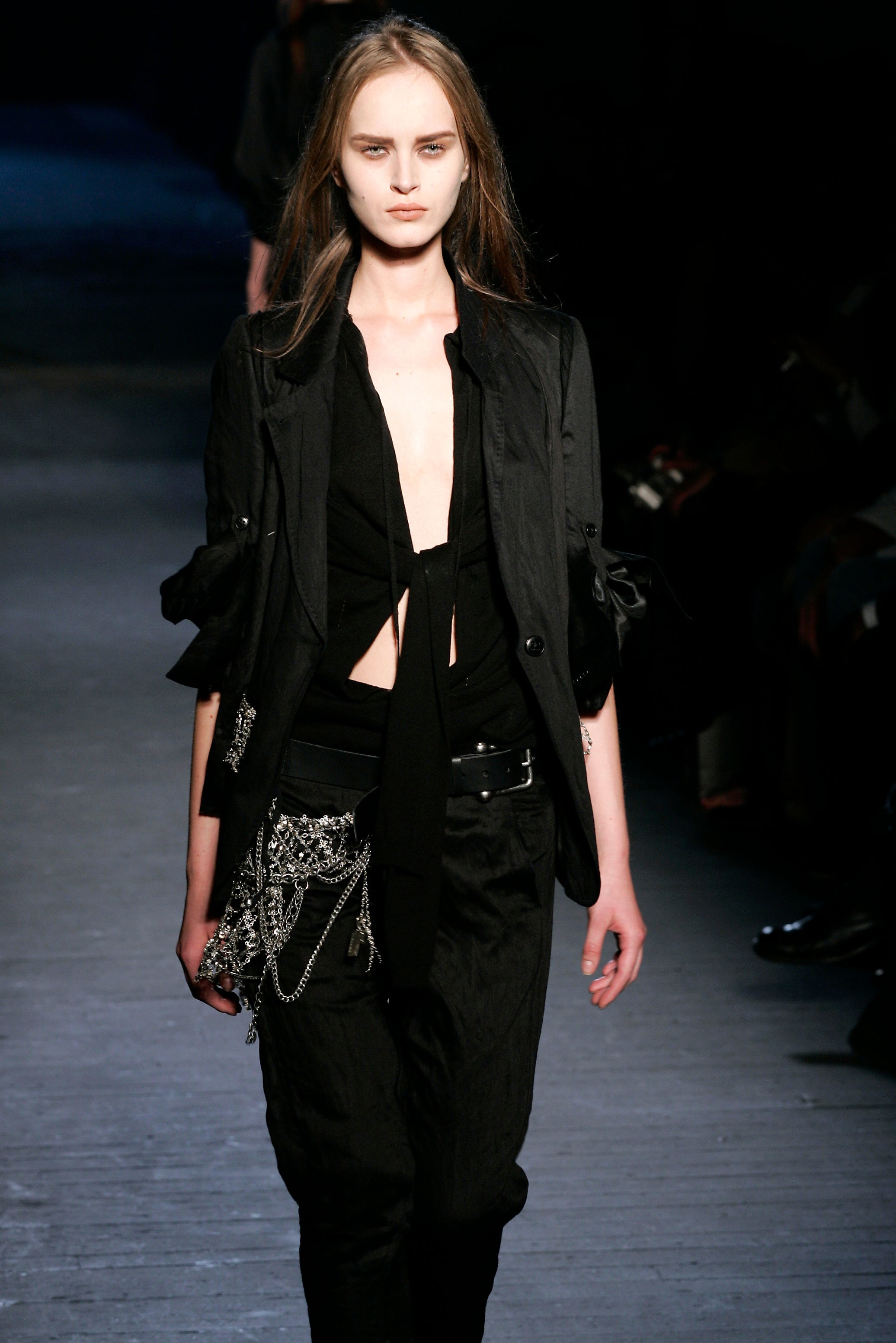 Ann Demeulemeester Spring 2006 Runway Wrinkled Blazer Jacket 36 - 3