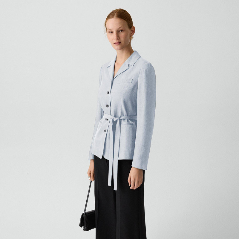 Tie-Waist Jacket in Washed Twill 2