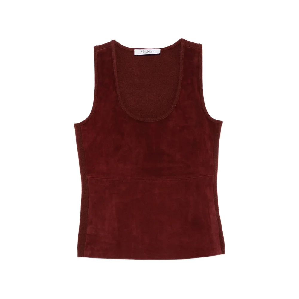 Max Mara Red Tops - Vests & Tank Tops Women - 1