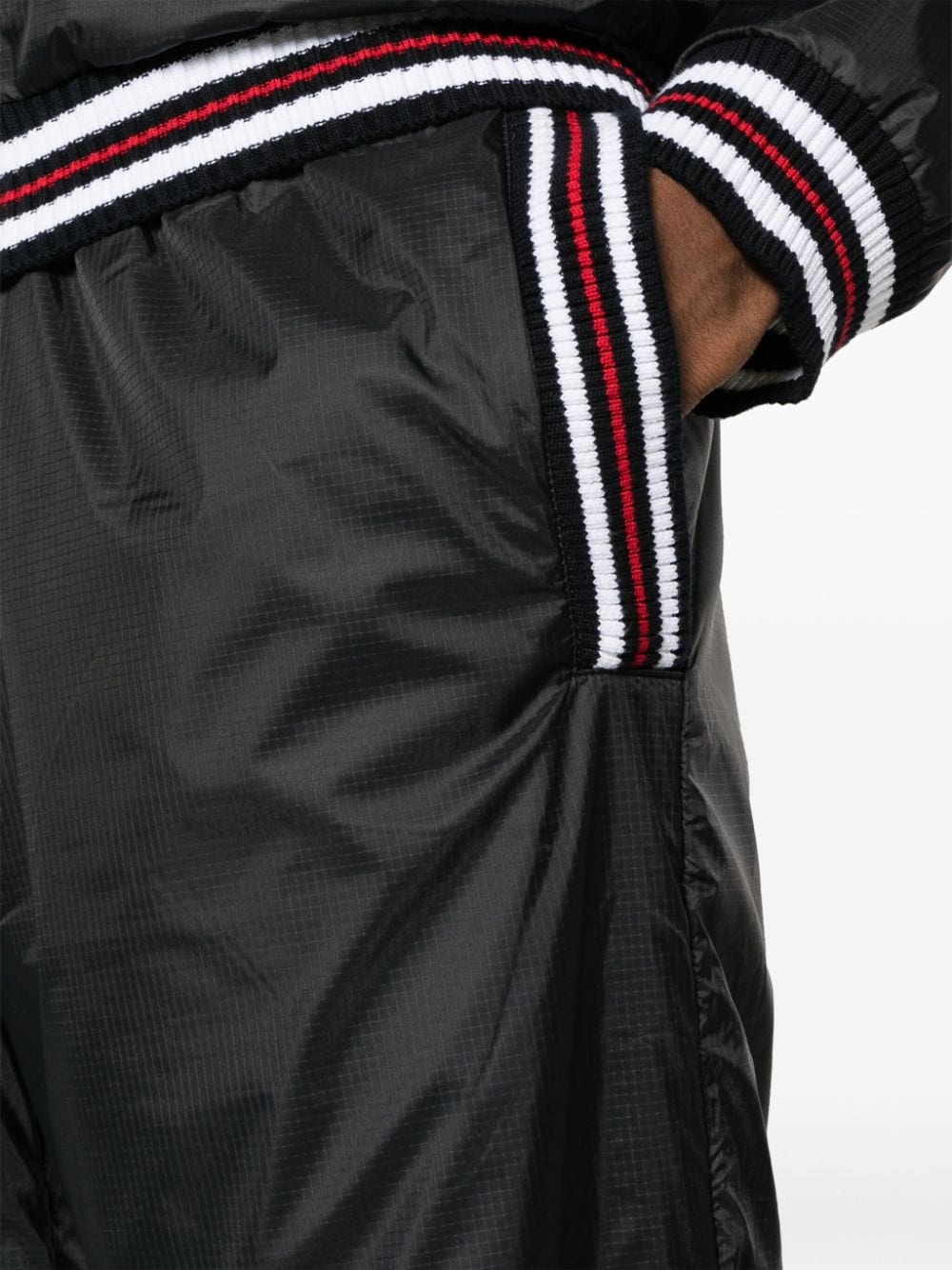 logo-patch sheer-ripstop track pants - 5