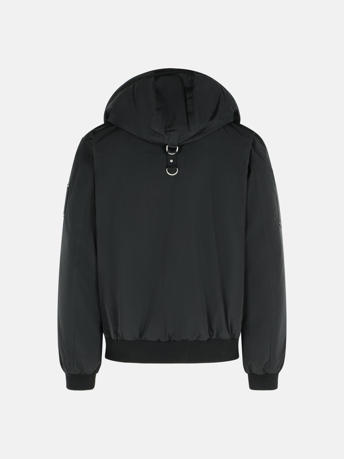 BLACK POLYESTER JACKET - 3