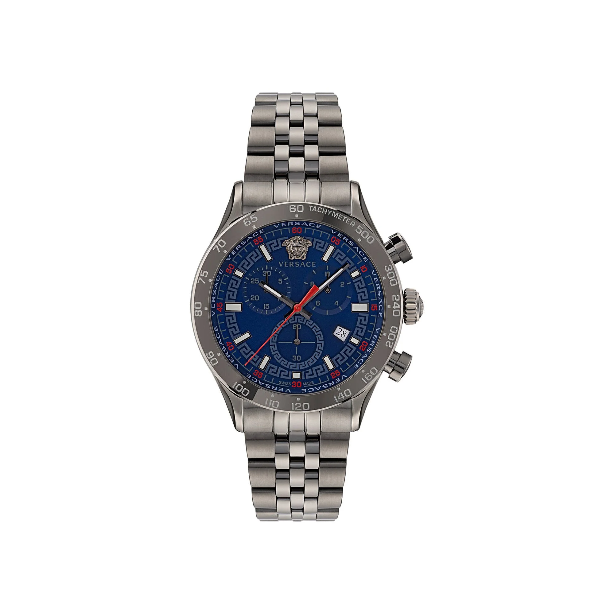 Versace Hellenyium Chrono Bracelet Watch 'Gun' - 1