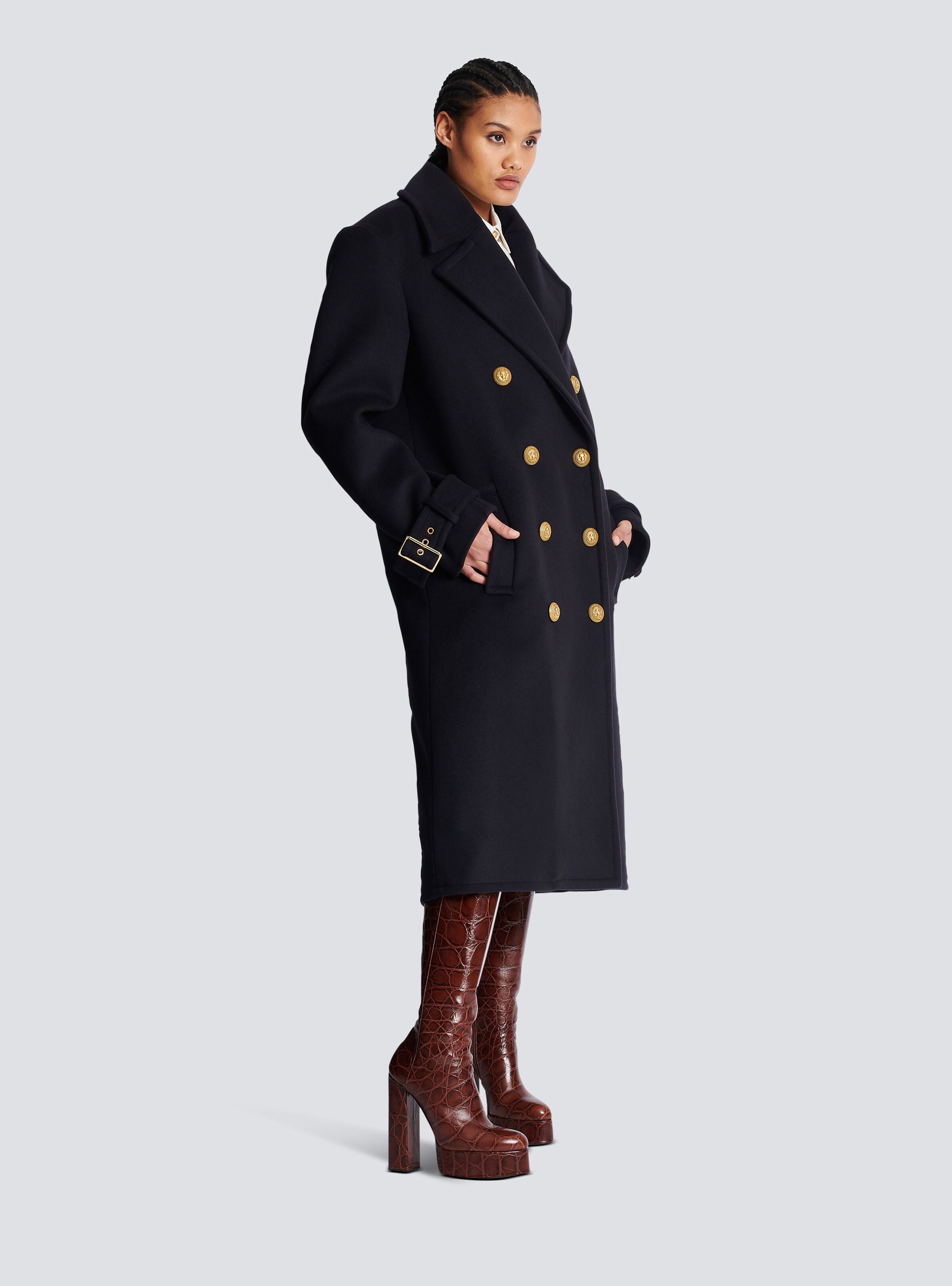 Oversized double-breasted coat - 3