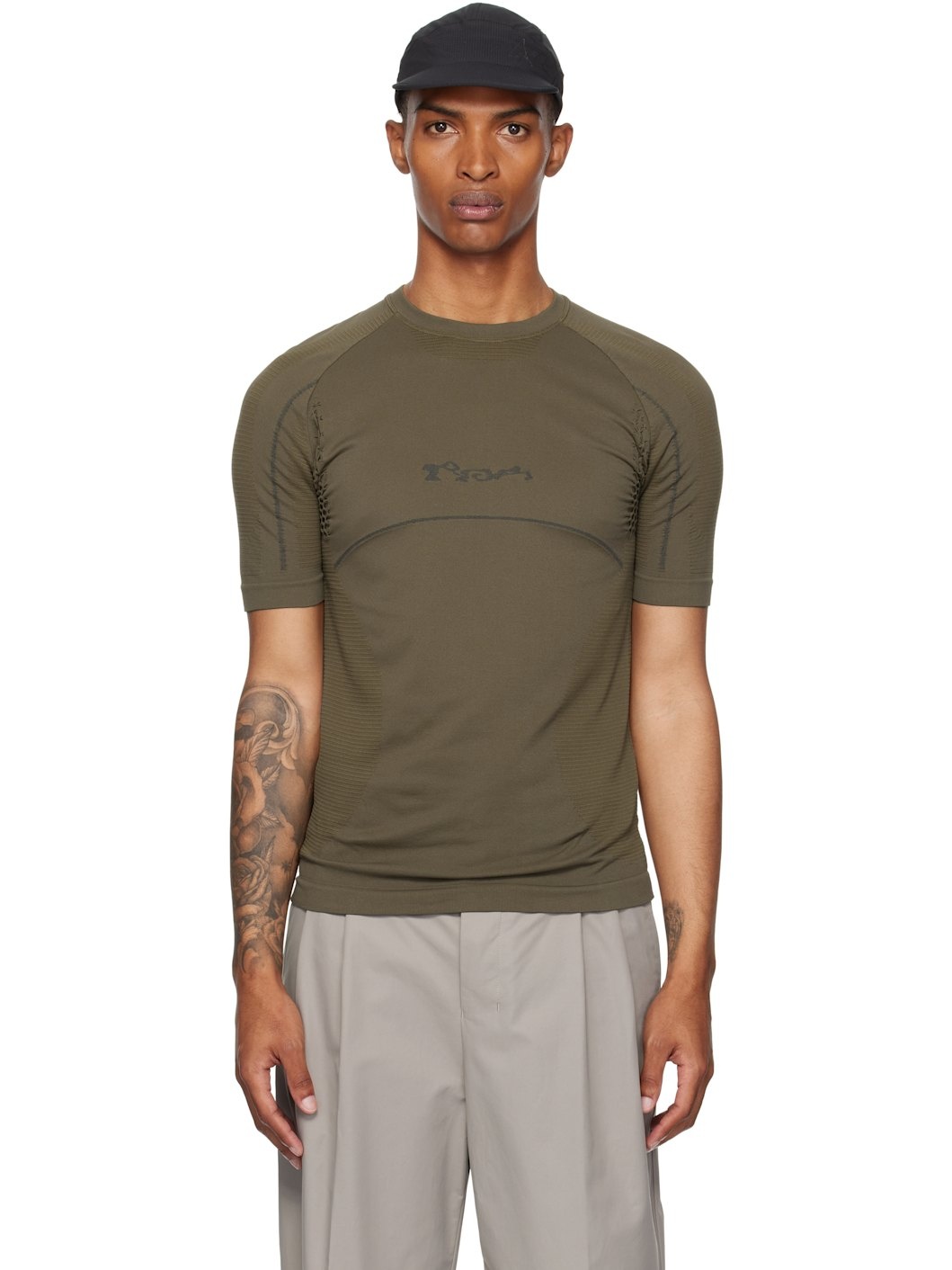 Green Seamless T-shirt - 1