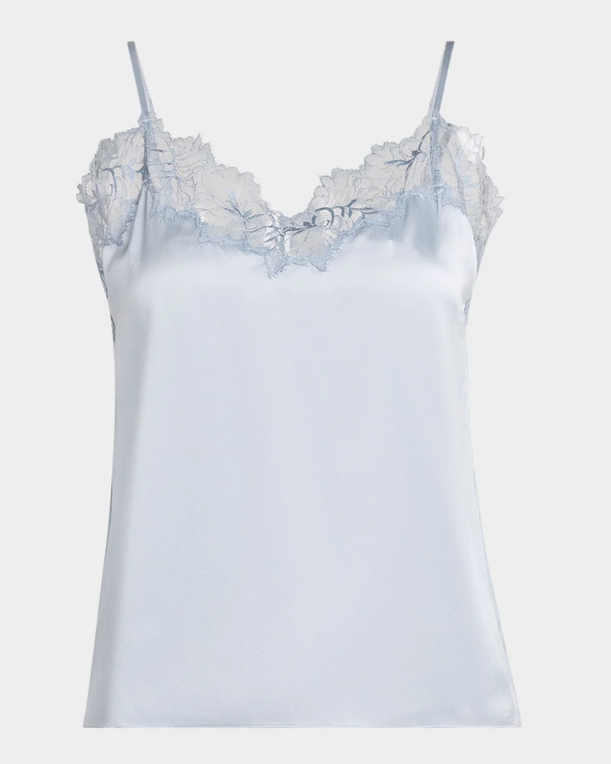 Bobbi Lace-Trim Silk Cami - 1
