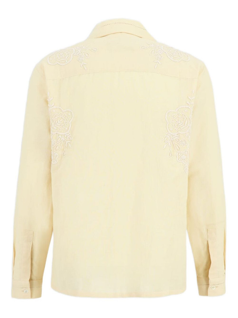 baziszt Cade floral-embroidered long-sleeve shirt outlook