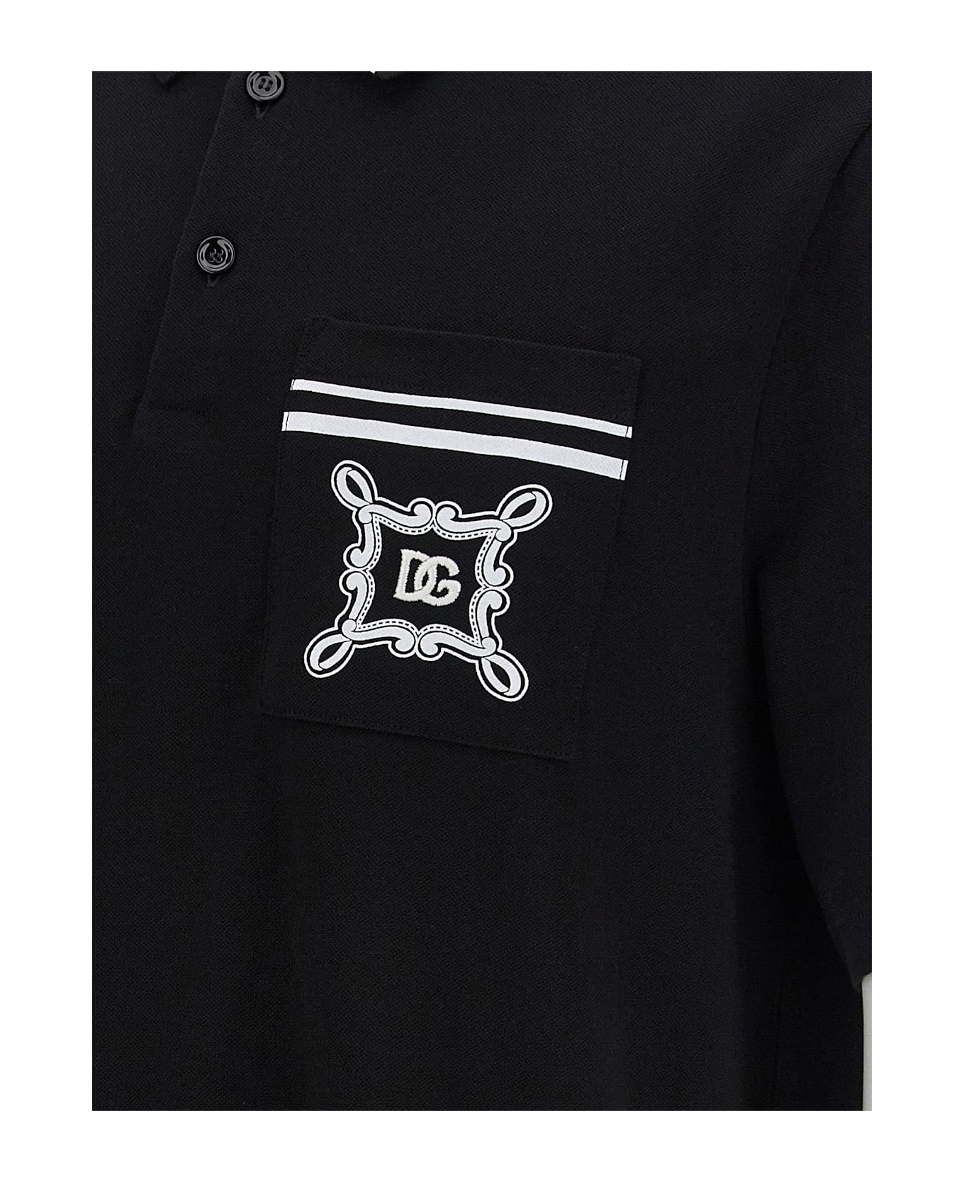 Logo Embroidery Polo Shirt - 4
