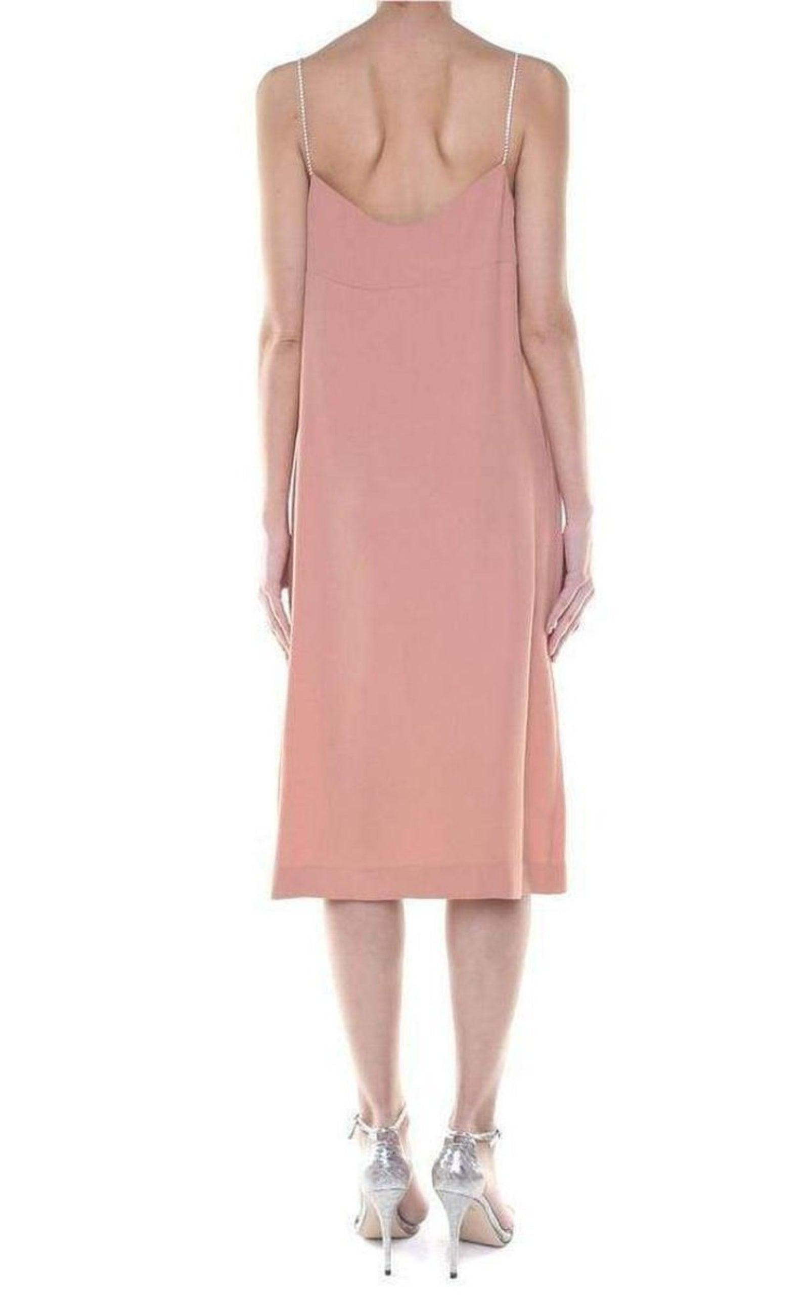 Crystal-embellished Crepe dress - 4