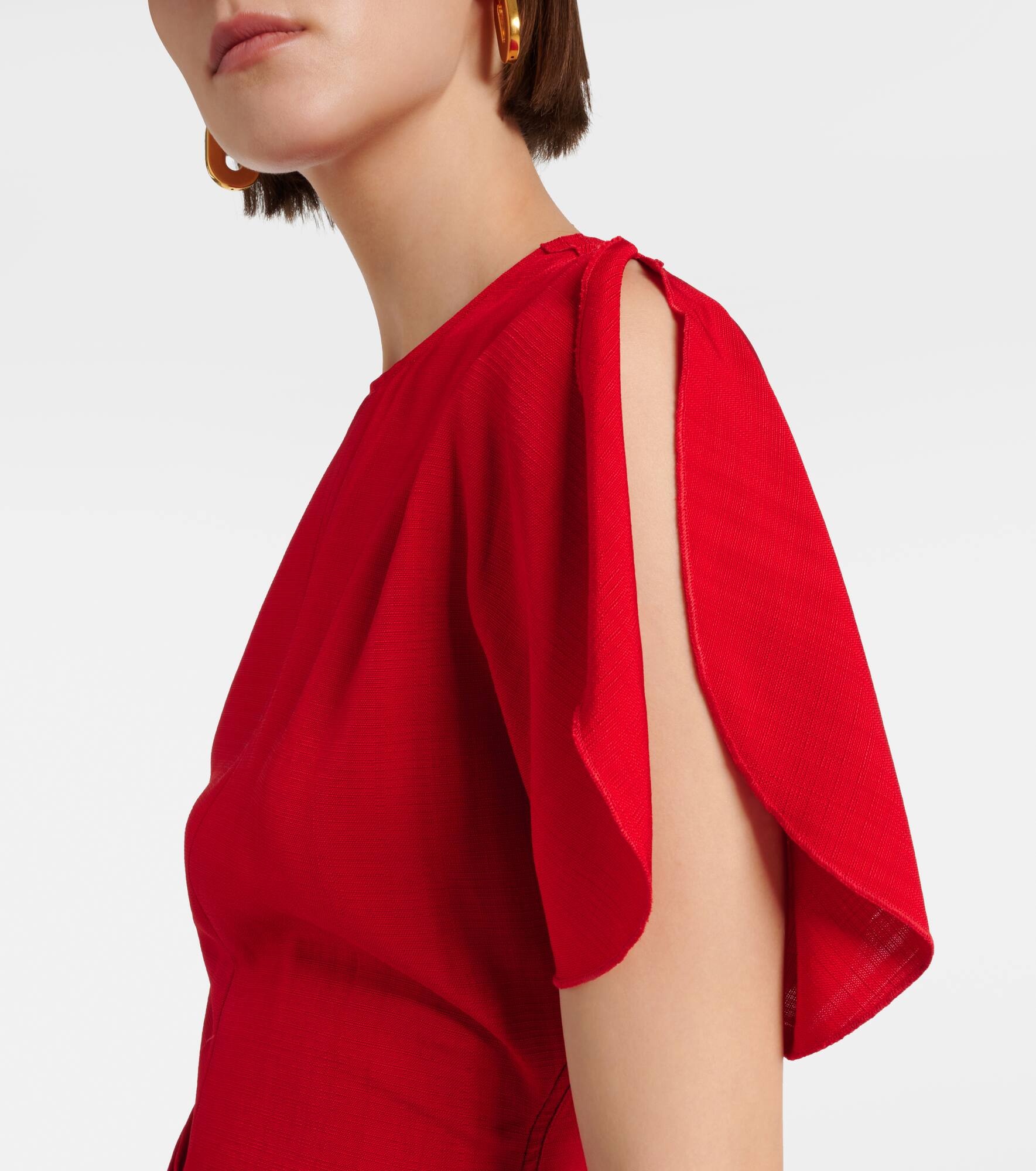 Gathered midi dress - 5