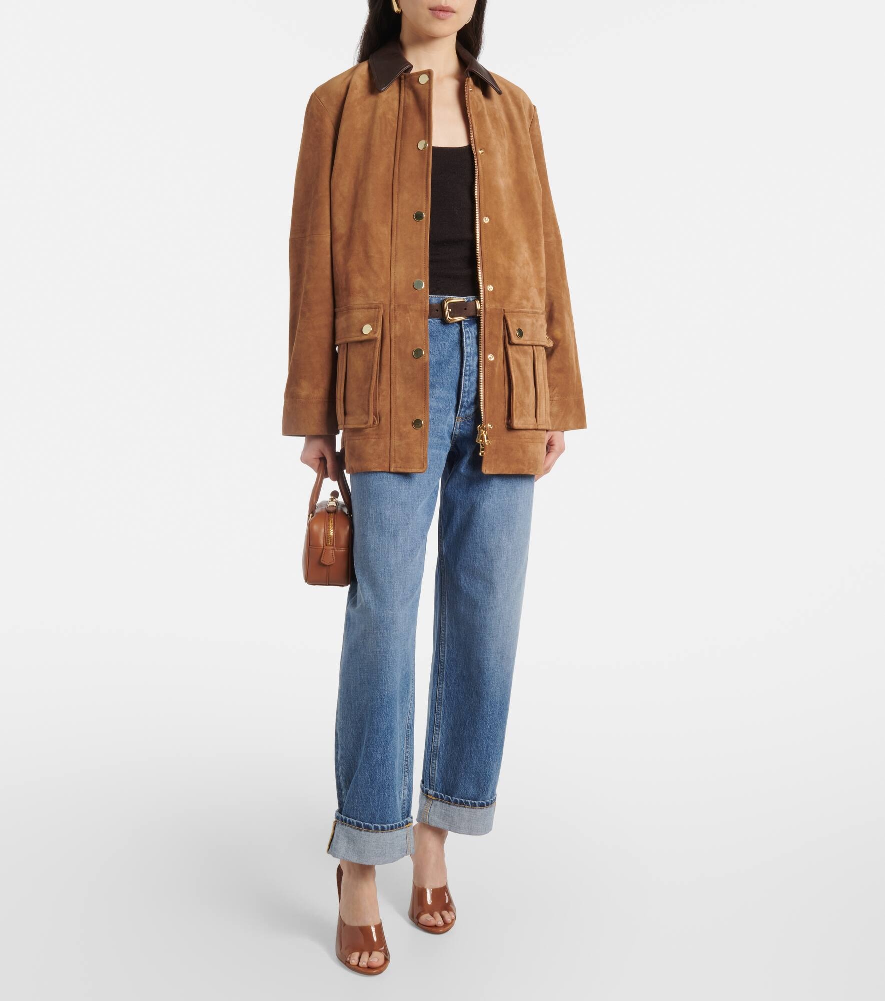 Lorena 100 PVC and leather mules - 3
