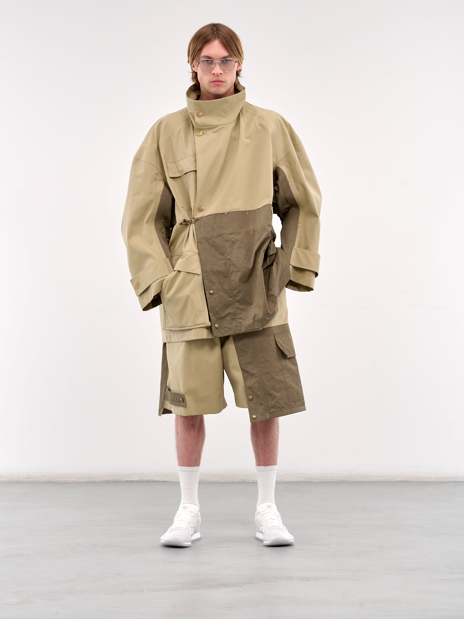 Mixed-Material Coat - 6