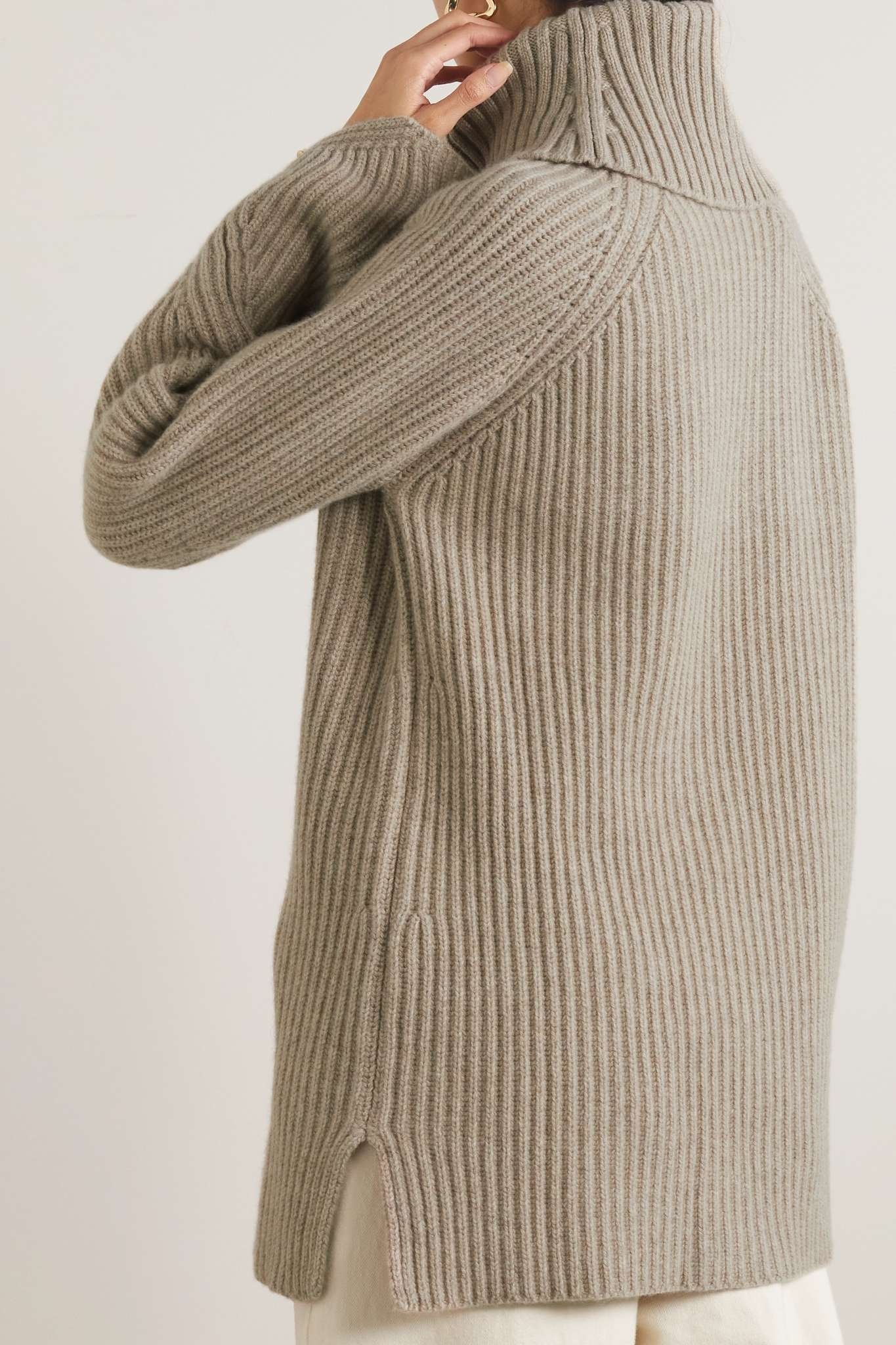 Nimbus ribbed cashmere turtleneck sweater - 3