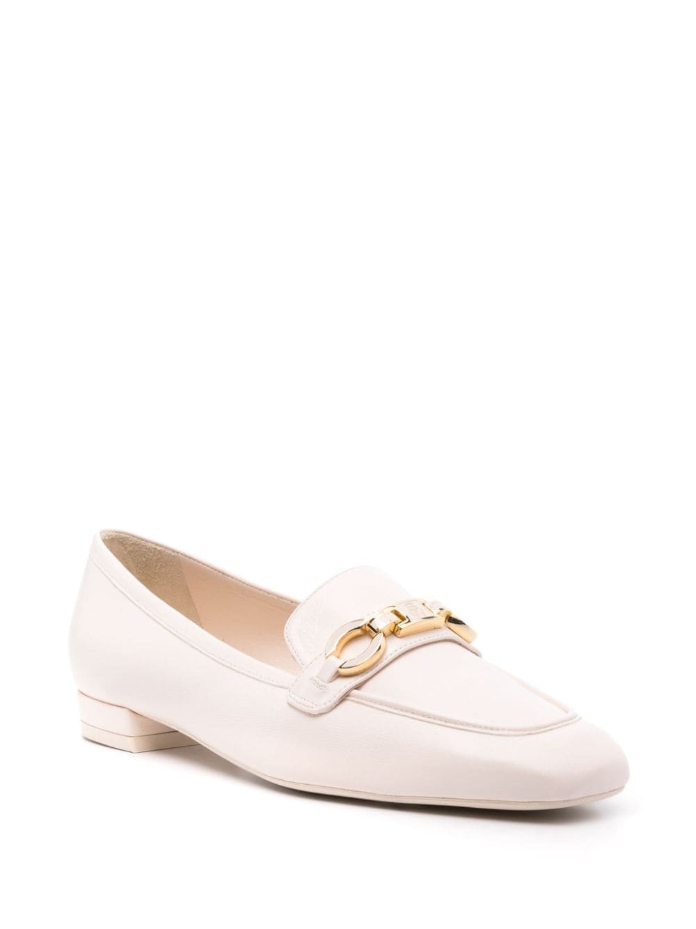 Signature leather loafers - 4