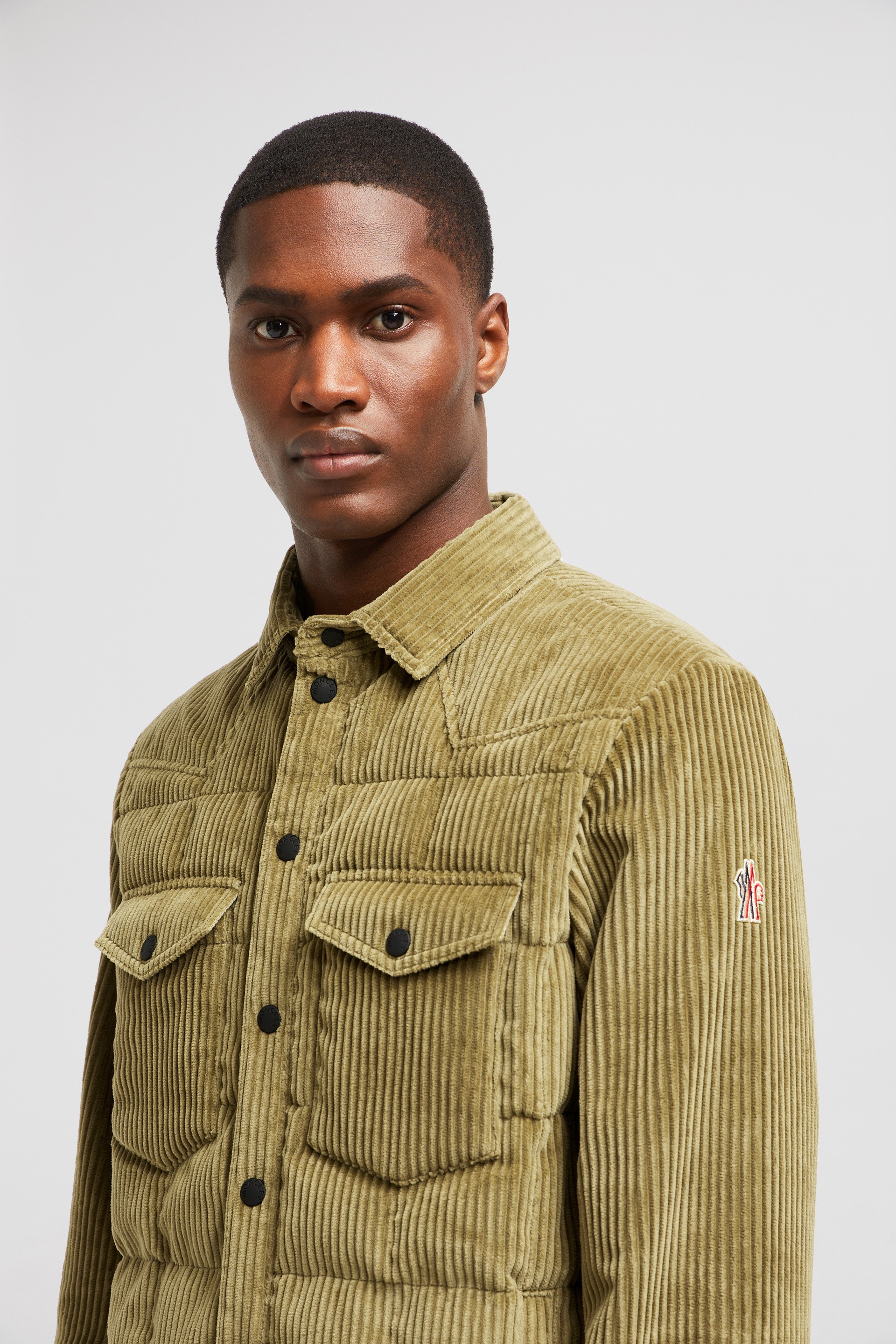 Gelt Corduroy Down Shirt Jacket - 4