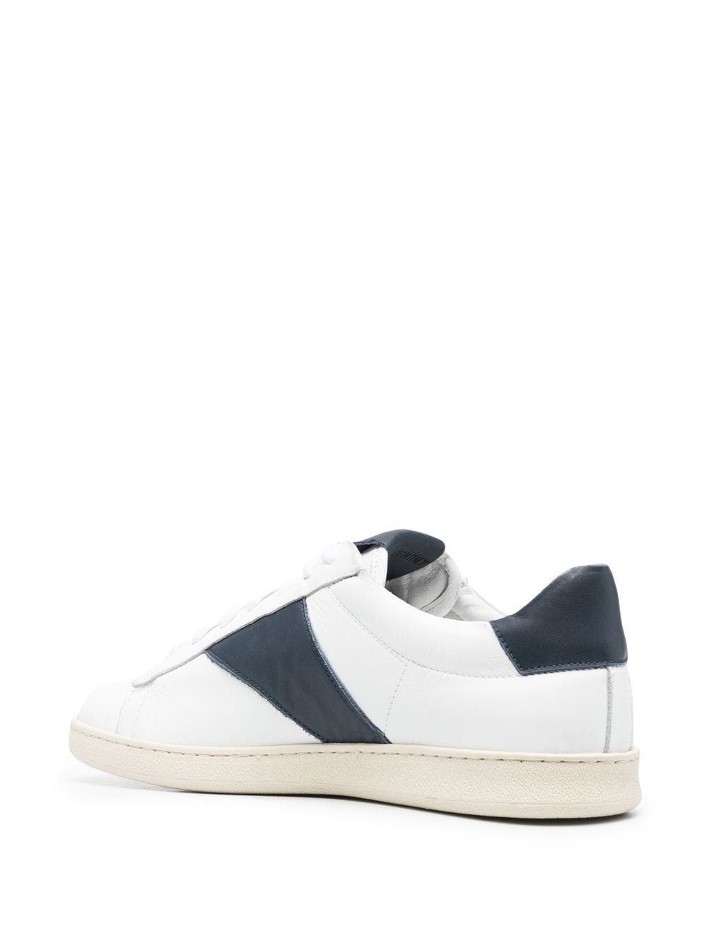 leather low-top sneakers - 3
