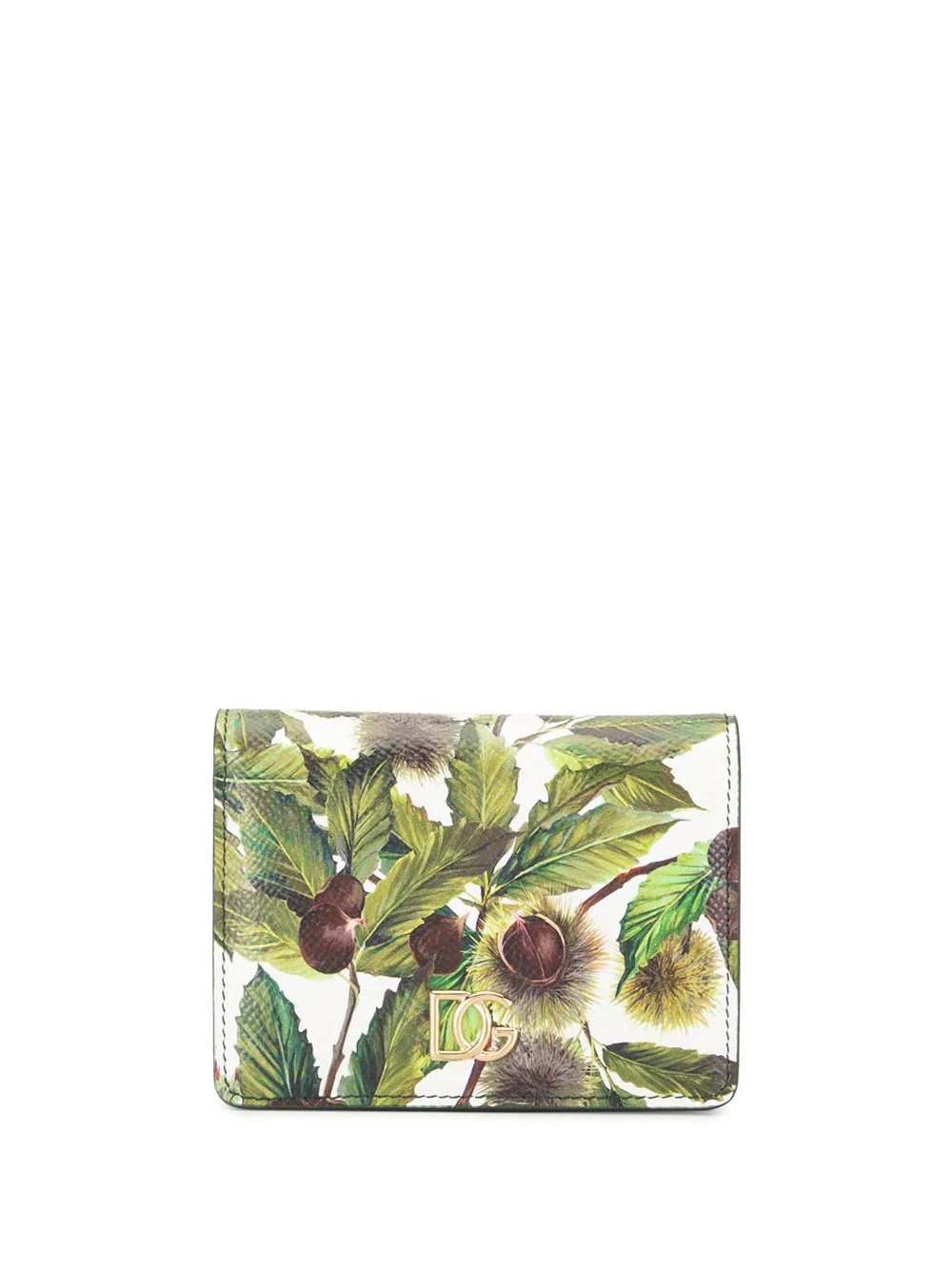 chestnut-print small wallet - 1