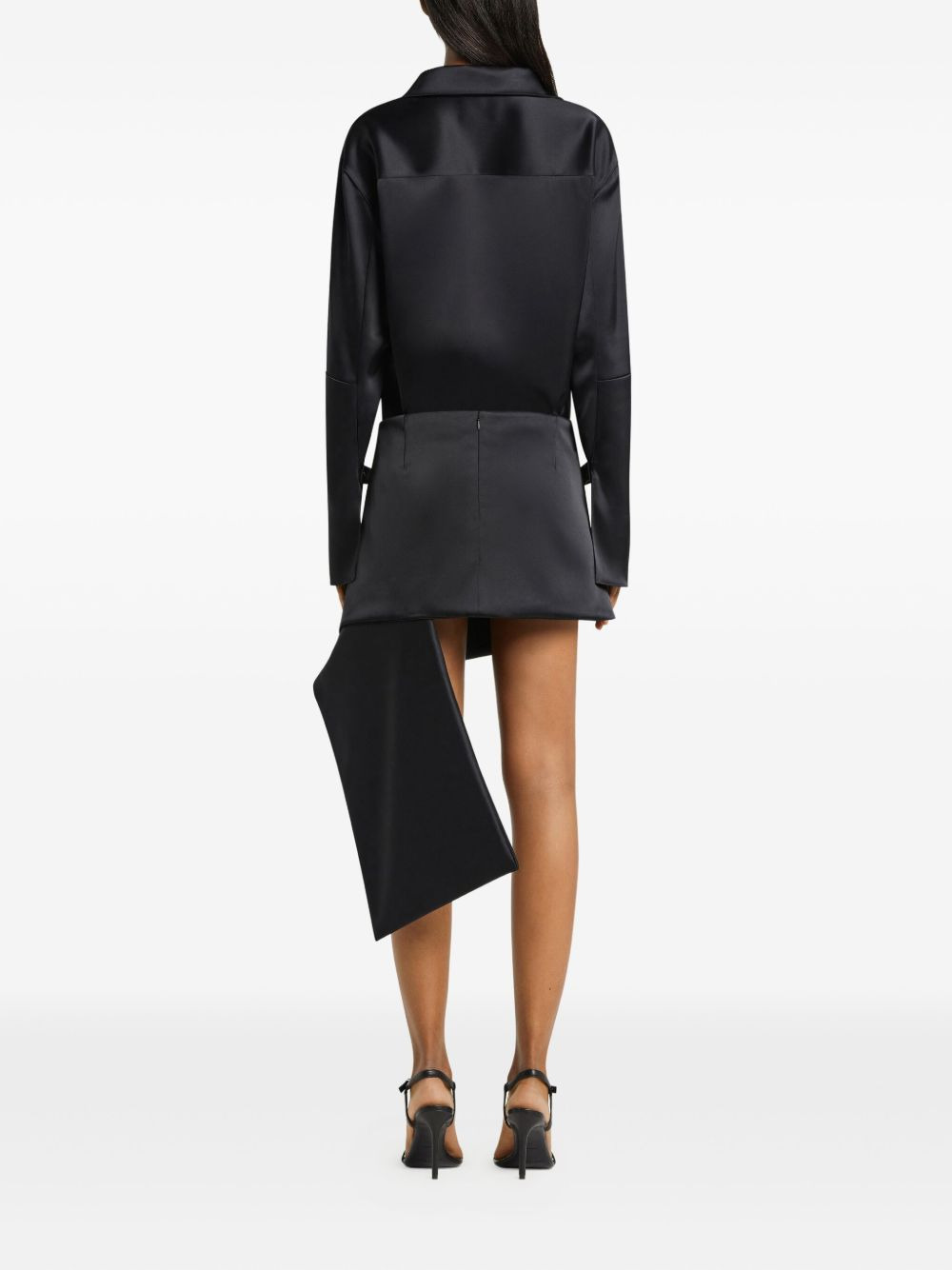 folded panelled mini skirt - 4