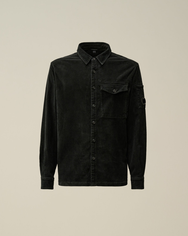 Corduroy Lens Buttoned Shirt 1