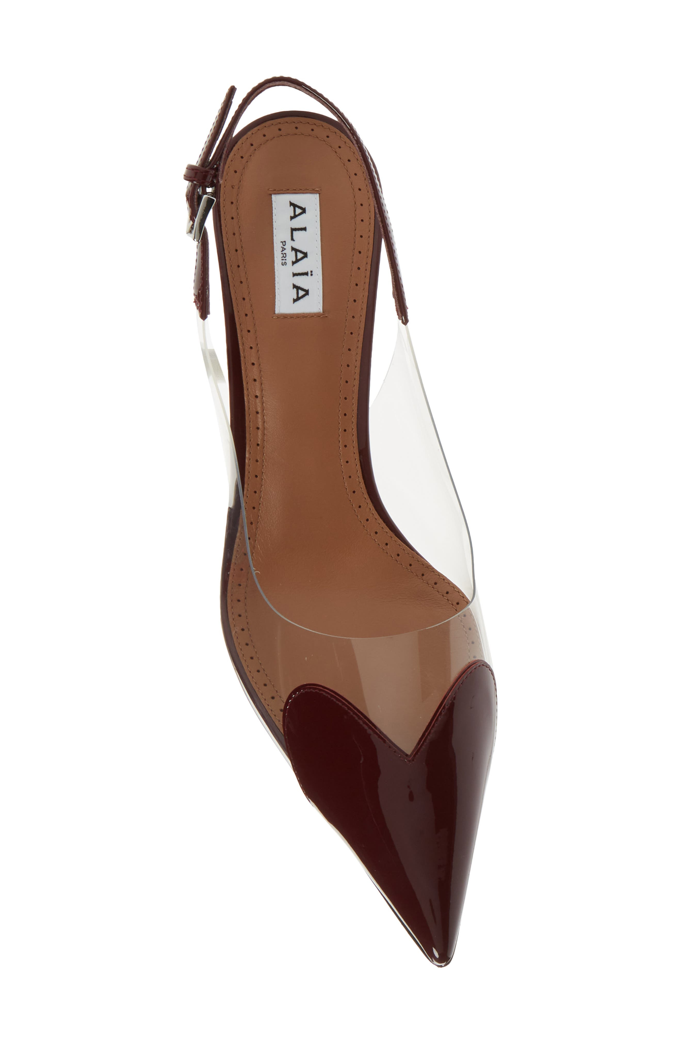 Alaïa Le Coeur Slingback Pump in Rouge Grenat at Nordstrom - 5