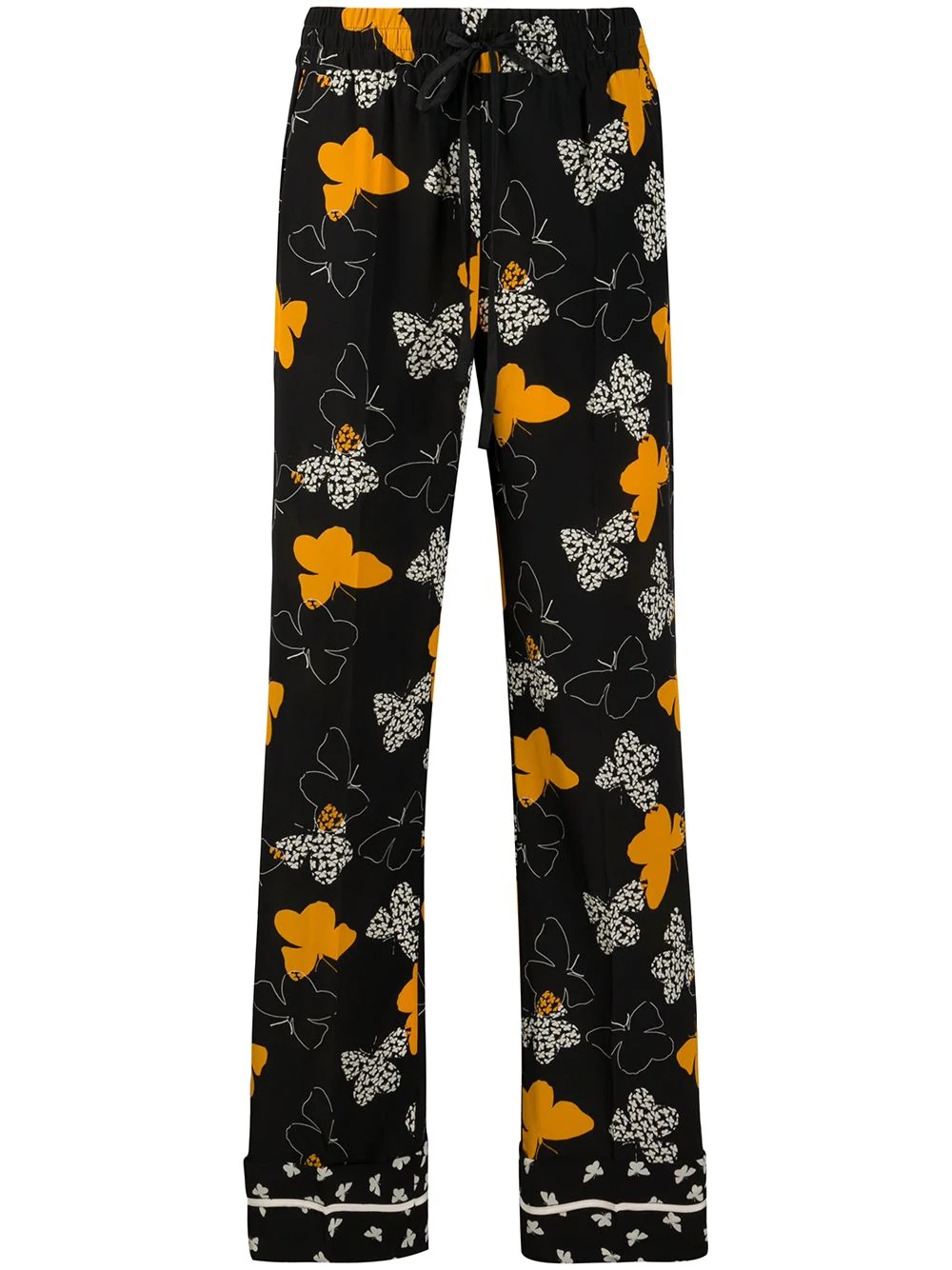 butterfly pattern trousers - 1