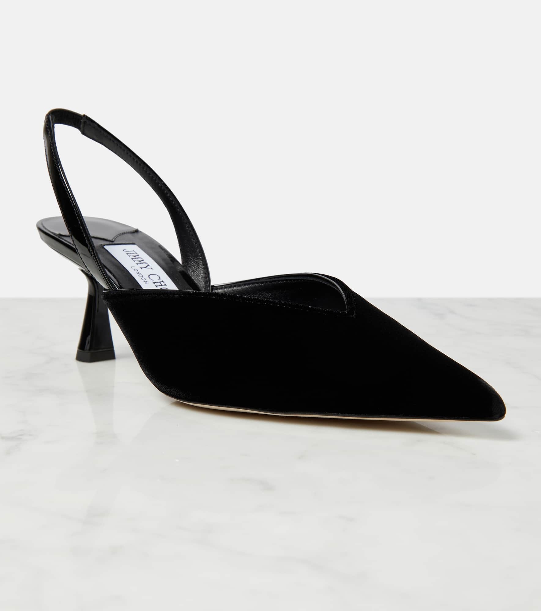 Maryanne SB 65 velvet slingback pumps - 6