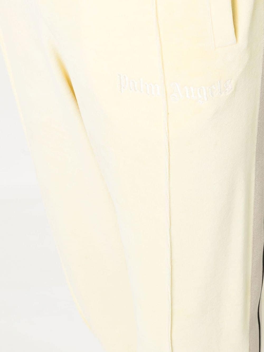 stripe-detail chenille track pants - 5